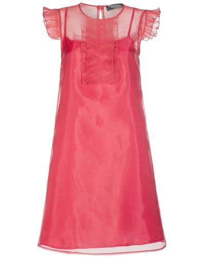 Nicowa Extravagantes Kleid BASILIA in edel changierender Optik - Pink