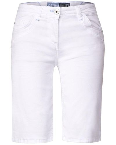Cecil Loose Fit Shorts - Weiß