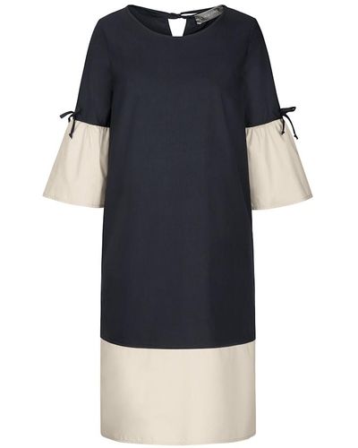 Nicowa Bezauberndes Kleid OSTANA mit stilvollen Details - Blau