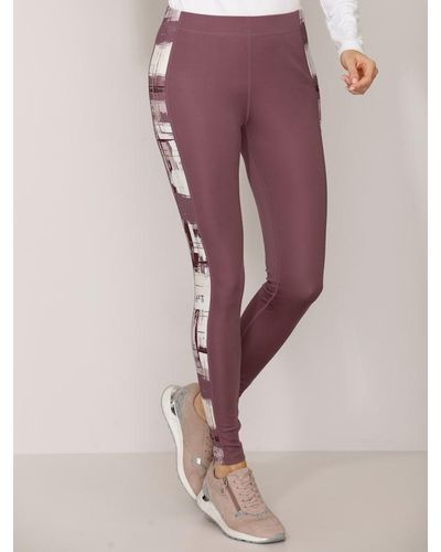 Paola Legging In Sportieve Style - Paars