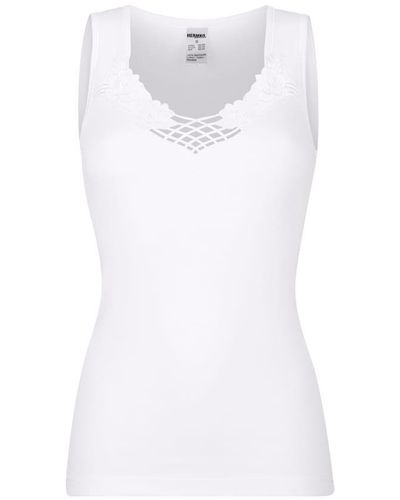 HERMKO Unterhemd aus Bio-Baumwolle Weiß