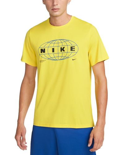 Nike Kurzarmshirt Pro Dri-FIT Graphic Tee - Gelb