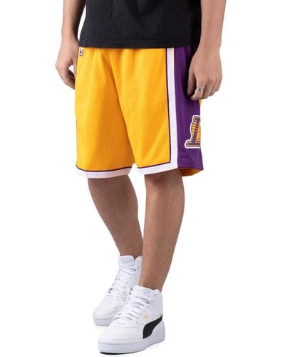 Mitchell & Ness NBA Swingman Shorts - Gelb