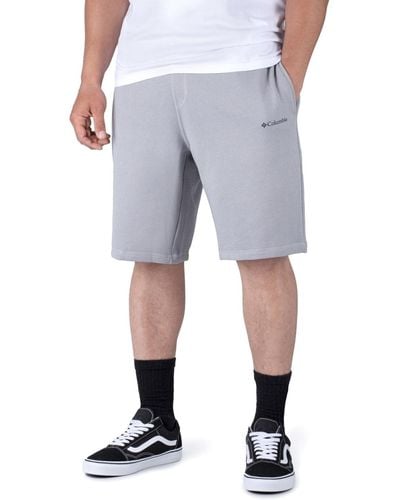 Columbia Logo Fleece Shorts - Grau