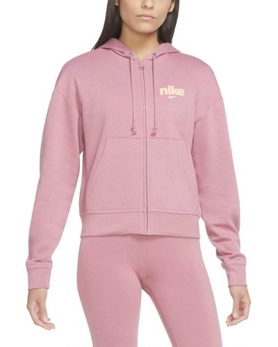 Nike Sportswear Full-Zip Hoodie - Pink