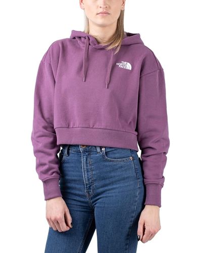 The North Face Trend Crop Drop Hoodie - Lila