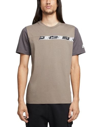 Nike T-Shirt Sportswear Repeat Tee - Grau