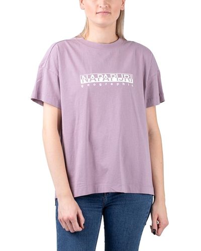 Napapijri Sebel Print Tee - Lila