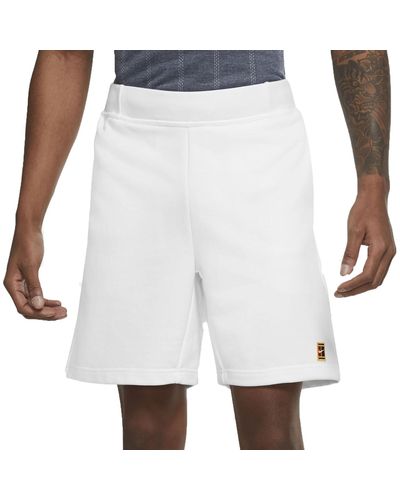 Nike Court Fleece Shorts - Weiß