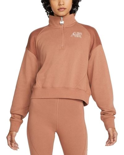 Nike Sportswear Air 1/4-Zip Sweater - Braun