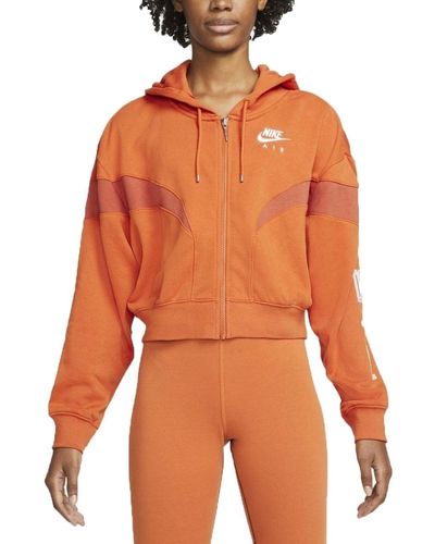 Nike Air Oversized Fleece Hoodie - Orange