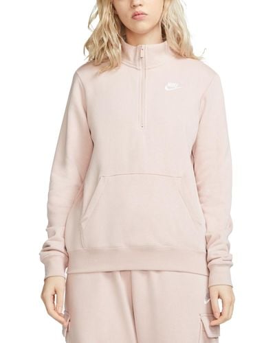 Nike Sweater Sportswear Club Fleece Half-Zip - Pink