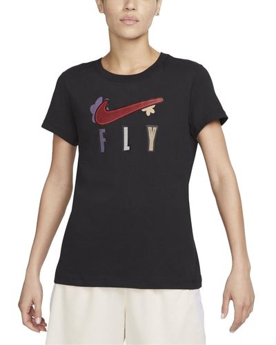 Nike T-Shirt Dri-FIT Swoosh Fly Tee - Schwarz