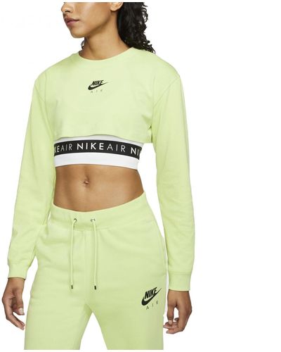 Nike Air Longsleeve Crop Top - Grün