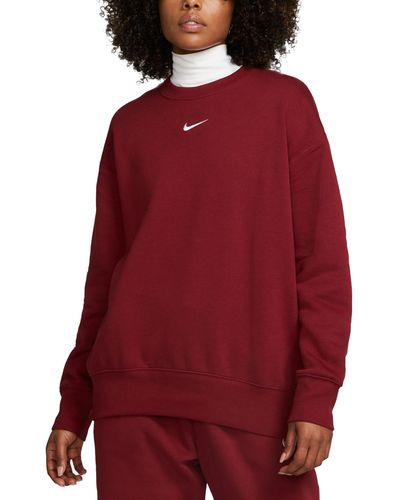 Nike Sportswear Phoenix Fleece Sweater - Rot