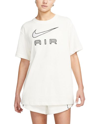 Nike Air Satin Swoosh Logo Tee - Weiß