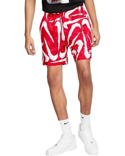 Nike Sportswear Woven Print Shorts - Rot