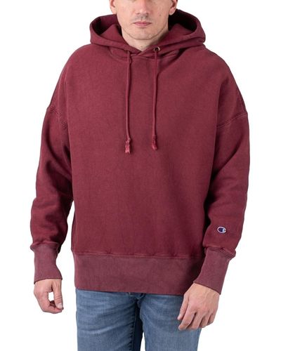 Champion Hoodie Hooded Sweatshirt - Rot