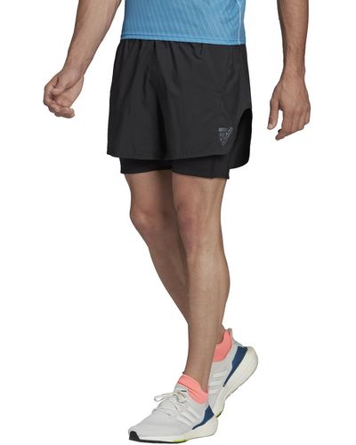 adidas Adizore 2IN1 Running Shorts - Schwarz