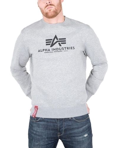 Alpha Industries Basic Sweater - Grau