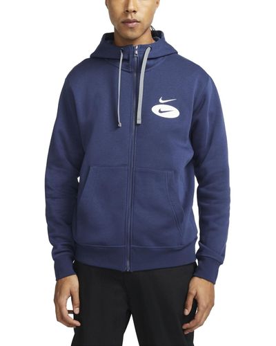 Nike Sportswear Swwosh League Zip Hoodie - Blau