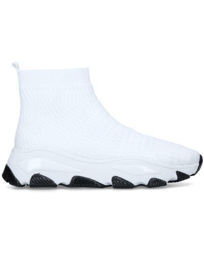 Kurt Geiger Knitted Chunky Sock Trainers - White