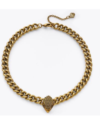 Kurt Geiger Necklace Gold Large Eagle Collar Necklace - Metallic