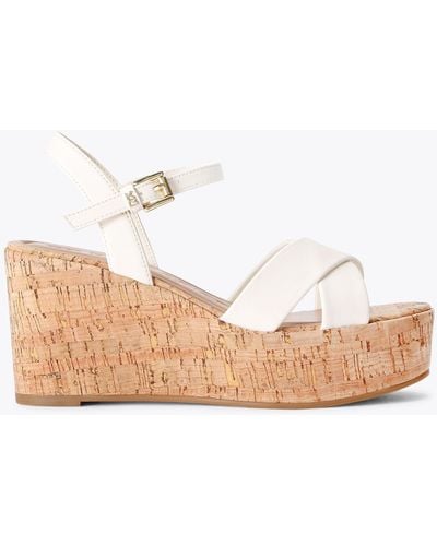 KG by Kurt Geiger Sandals Tan Synthetic Rosalyn - Natural