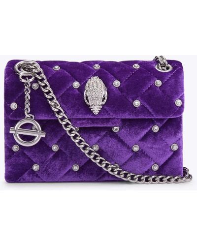Kurt Geiger Women's Kensington Bag Velvet - Purple