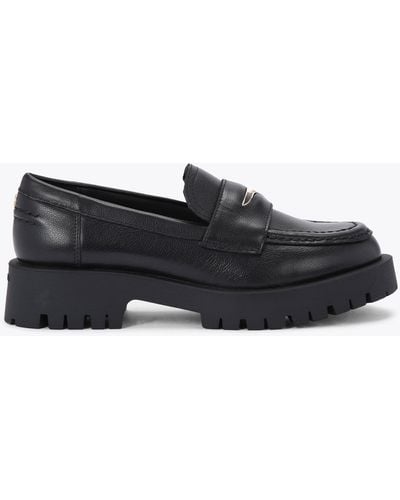 Carvela Kurt Geiger Shoes Leather Slip On Stomper 2 - Black