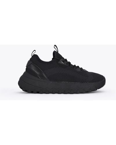 KG by Kurt Geiger Lowell Knit Trainer - Fabric Lace Up Trainers - Black