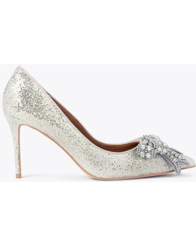 Kurt Geiger Heels Silver Combination - White