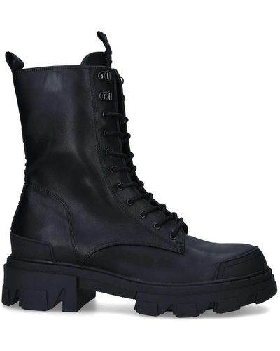 KG by Kurt Geiger Kurt Geiger London Men's Ankle Boots Lace Up Lug Sole Trekker - Black