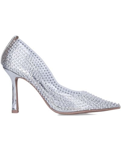 Carvela Kurt Geiger Women's Heels Silver Jewelled Court Shimmer - Metallic