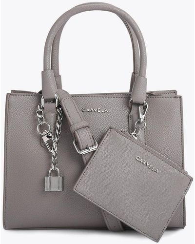 Carvela Kurt Geiger Cross Body Bag Mini Latte - Grey