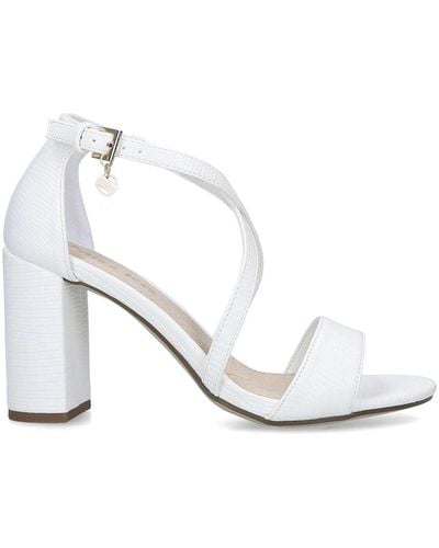 Miss Kg 'phoenix' Block Heel Sandals - White