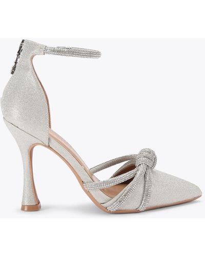KG by Kurt Geiger Heels Gold Synthetic Ava - White