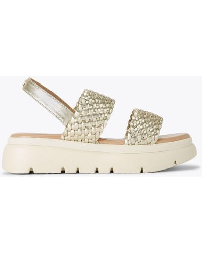 Carvela Kurt Geiger Carvela Sandals Gold Leather Krypton - Natural