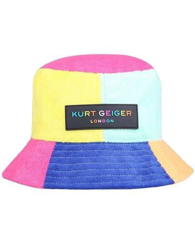 Kurt Geiger Women's Bucket Hat Multi Other Patchwork Bucket Hat - Multicolour