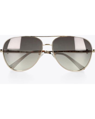 Kurt Geiger Kurt Geiger Sunglasses Brown Synthetic Shoreditch - Grey