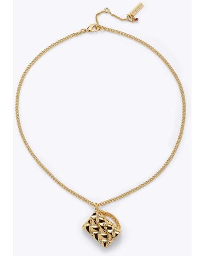Kurt Geiger Women's Jewellery Necklace Gold Brass Kensington Bag - Metallic