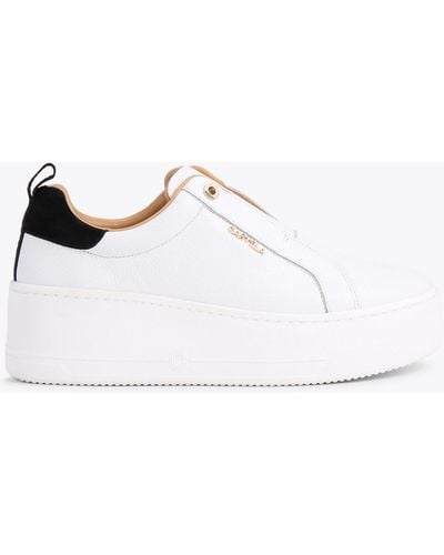 Carvela Kurt Geiger Sneakers Leather Connected Laceless - White