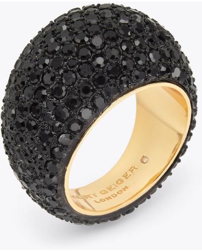 Kurt Geiger Kurt Geiger Jewellery Ring Pave Dome - Black