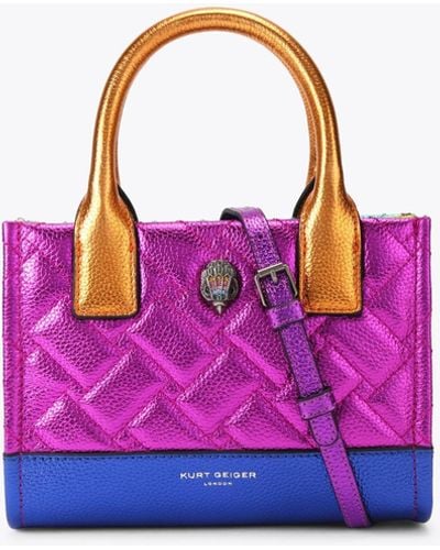 Kurt Geiger Kurt Geiger Tote Bag Melt Other Leather Shopper - Purple