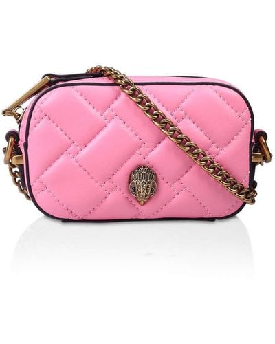 Kurt Geiger Women's Camera Bag Quilted Leather Kensington - Pink