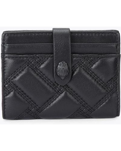 Kurt Geiger Purse Drench Leather Multi Card Kensington - Black