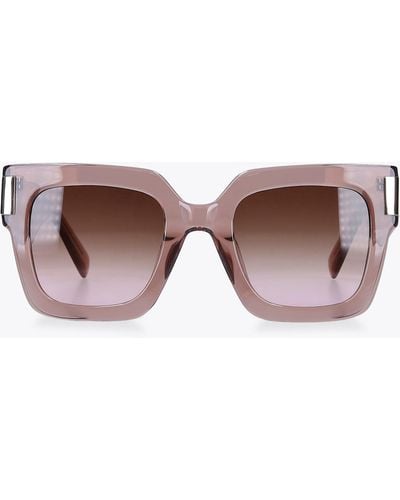 Carvela Kurt Geiger Sunglasses Transparent C - Pink