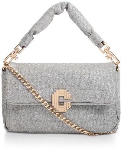 Carvela Kurt Geiger Women's Cross Body Bag Glitter Softy Midi - Grey