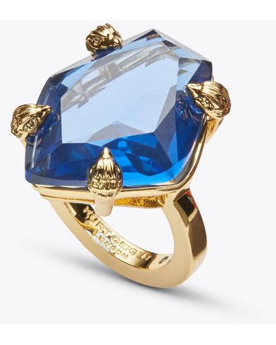 Kurt Geiger Kurt Geiger Ring Jewellery Synthetic Regent - Blue