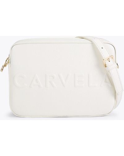 Carvela Kurt Geiger Cross Body Bag Synthetic Frame - White
